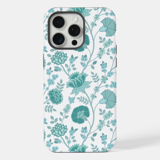 Jacobobobohne Blumenmuster Tees auf Weiß iPhone Hülle (Rückseite)
