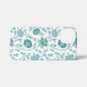 Jacobobobohne Blumenmuster Tees auf Weiß iPhone Hülle (Rückseite (Horizontal))