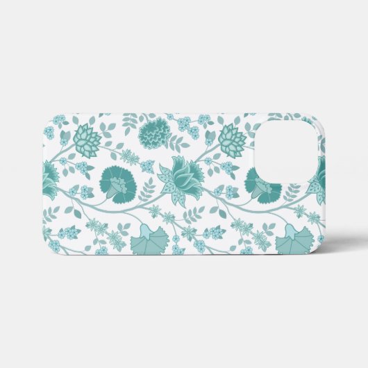 Jacobobobohne Blumenmuster Tees auf Weiß iPhone Hülle (Rückseite (Horizontal))