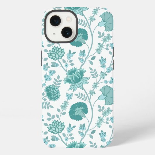 Jacobobobohne Blumenmuster Tees auf Weiß iPhone Hülle (Rückseite)