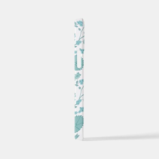 Jacobobobohne Blumenmuster Tees auf Weiß iPhone Hülle (Rechte Seite)