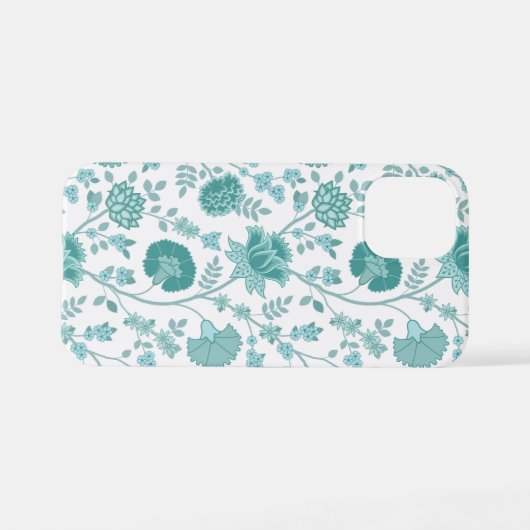 Jacobobobohne Blumenmuster Tees auf Weiß iPhone Hülle (Rückseite (Horizontal))