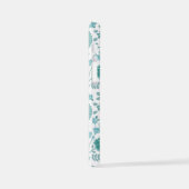 Jacobobobohne Blumenmuster Tees auf Weiß iPhone Hülle (Linke Seite)