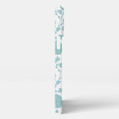 Jacobobobohne Blumenmuster Tees auf Weiß iPhone Hülle (Rechte Seite)