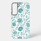 Jacobobobohne Blumenmuster Tees auf Weiß Samsung Galaxy Hülle (Rückseite)