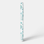 Jacobobobohne Blumenmuster Tees auf Weiß Samsung Galaxy Hülle (Linke Seite)