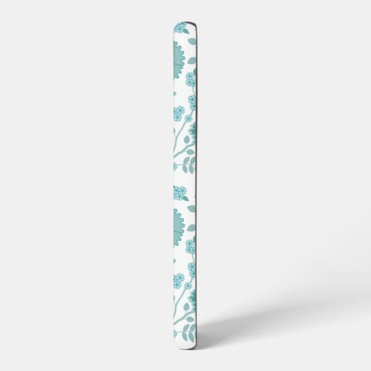 Jacobobobohne Blumenmuster Tees auf Weiß Samsung Galaxy Hülle (Linke Seite)