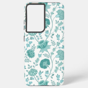 Jacobobobohne Blumenmuster Tees auf Weiß Samsung Galaxy Hülle