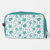 Jacobobobohne Blumenmuster Tees auf Weiß Waschbeutel (Vorderseite)