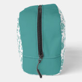 Jacobobobohne Blumenmuster Tees auf Weiß Waschbeutel (Rechts)