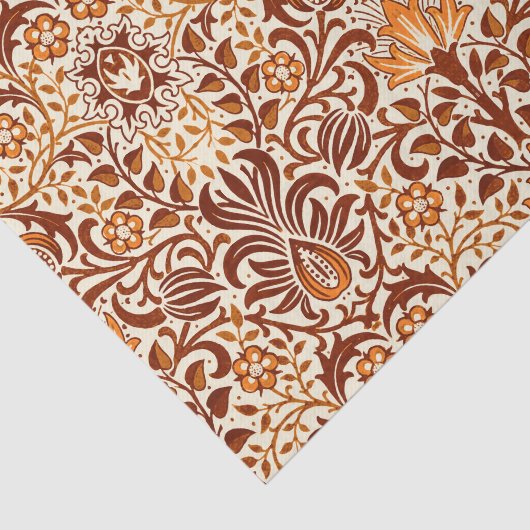 JacobobobohnenDamast, Beige und Schokolade Braun Seidenpapier (Ausschnitt)