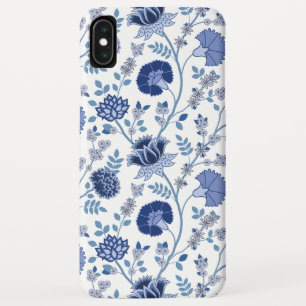 Jacobobobohnenfloral Big Pattern Blues auf Weiß Case-Mate iPhone Hülle
