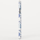 Jacobobobohnenfloral Big Pattern Blues auf Weiß Case-Mate iPhone Hülle (Hinten/Rechts)