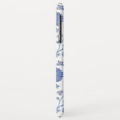 Jacobobobohnenfloral Big Pattern Blues auf Weiß Case-Mate iPhone Hülle (Hinten/Links)