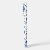 Jacobobobohnenfloral Big Pattern Blues auf Weiß Case-Mate iPhone Hülle (Rückseite / Links)