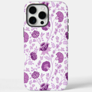 Jacobobobohnenflorale Big Pattern Pinks auf Weiß iPhone 16 Pro Max Hülle