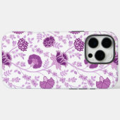 Jacobobobohnenflorale Big Pattern Pinks auf Weiß Case-Mate iPhone Hülle (Rückseite (Horizontal))