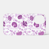 Jacobobobohnenflorale Big Pattern Pinks auf Weiß Case-Mate iPhone Hülle (Rückseite (Horizontal))