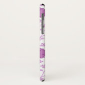 Jacobobobohnenflorale Big Pattern Pinks auf Weiß Case-Mate iPhone Hülle (Hinten/Links)