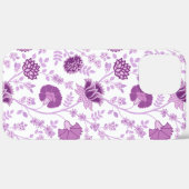 Jacobobobohnenflorale Big Pattern Pinks auf Weiß Case-Mate iPhone Hülle (Rückseite / Rechts)