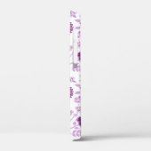Jacobobobohnenflorale Big Pattern Pinks auf Weiß Case-Mate iPhone Hülle (Rückseite / Links)