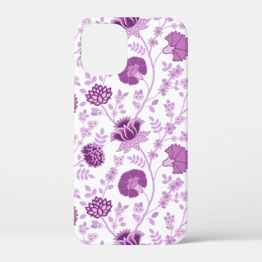 Jacobobobohnenflorale Big Pattern Pinks auf Weiß Case-Mate iPhone Hülle (Rückseite)