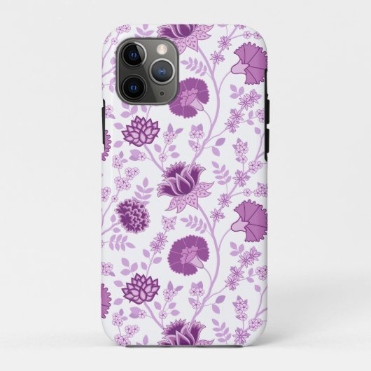 Jacobobobohnenflorale Big Pattern Pinks auf Weiß Case-Mate iPhone Hülle (Rückseite)