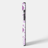 Jacobobobohnenflorale Big Pattern Pinks auf Weiß Case-Mate iPhone Hülle (Rückseite / Links)
