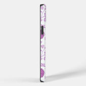 Jacobobobohnenflorale Big Pattern Pinks auf Weiß Case-Mate iPhone Hülle (Rückseite / Rechts)