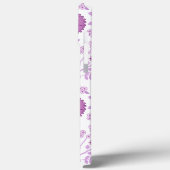 Jacobobobohnenflorale Big Pattern Pinks auf Weiß Case-Mate iPhone Hülle (Rückseite / Links)