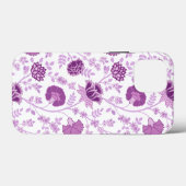 Jacobobobohnenflorale Big Pattern Pinks auf Weiß Case-Mate iPhone Hülle (Rückseite (Horizontal))