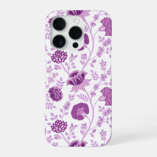 Jacobobobohnenflorale Big Pattern Pinks auf Weiß iPhone 16 Pro Hülle