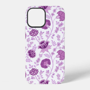 Jacobobobohnenflorale Big Pattern Pinks auf Weiß iPhone 12 Hülle