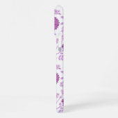 Jacobobobohnenflorale Big Pattern Pinks auf Weiß iPhone Hülle (Linke Seite)