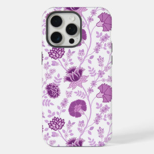 Jacobobobohnenflorale Big Pattern Pinks auf Weiß iPhone 15 Pro Max Hülle