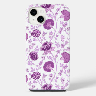 Jacobobobohnenflorale Big Pattern Pinks auf Weiß iPhone 14 Plus Hülle
