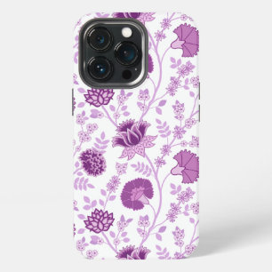 Jacobobobohnenflorale Big Pattern Pinks auf Weiß iPhone 13 Pro Hülle