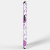 Jacobobobohnenflorale Big Pattern Pinks auf Weiß iPhone Hülle (Rechte Seite)