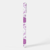 Jacobobobohnenflorale Big Pattern Pinks auf Weiß iPhone Hülle (Rechte Seite)