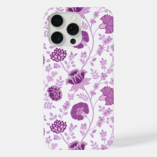 Jacobobobohnenflorale Big Pattern Pinks auf Weiß iPhone 15 Pro Max Hülle