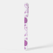 Jacobobobohnenflorale Big Pattern Pinks auf Weiß iPhone Hülle (Rechte Seite)