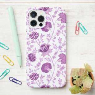 Jacobobobohnenflorale Big Pattern Pinks auf Weiß iPhone 12 Pro Max Hülle
