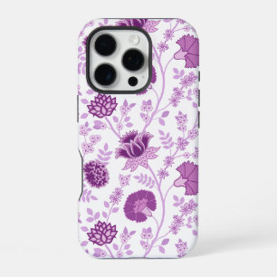Jacobobobohnenflorale Big Pattern Pinks auf Weiß iPhone 16 Pro Hülle