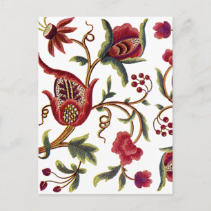 Jacobobobohnenstickerei Postkarte