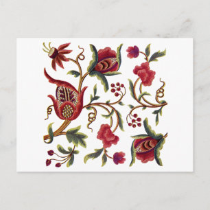 Jacobobobohnenstickerei Postkarte