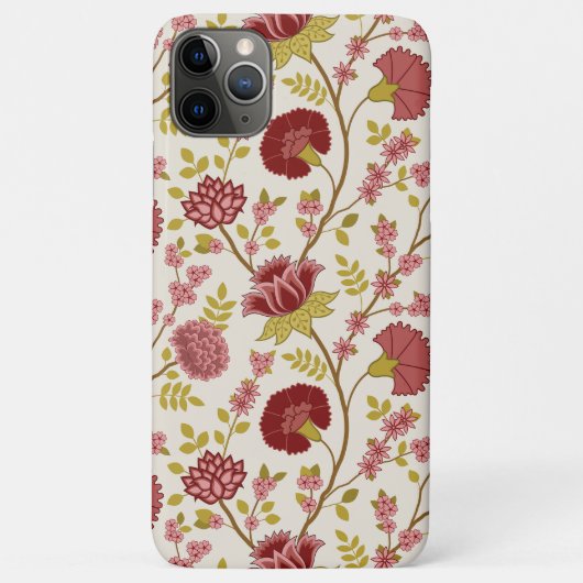 Jacobobohne Grosse Muster Reds Pinks Gold Creme Case-Mate iPhone Hülle (Rückseite)