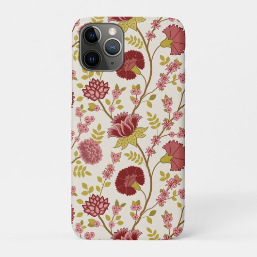 Jacobobohne Grosse Muster Reds Pinks Gold Creme Case-Mate iPhone Hülle (Rückseite)