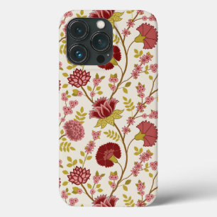 Jacobobohne Grosse Muster Reds Pinks Gold Creme Case-Mate iPhone Hülle