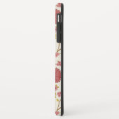 Jacobobohne Grosse Muster Reds Pinks Gold Creme Case-Mate iPhone Hülle (Hinten/Links)