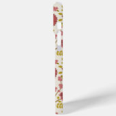 Jacobobohne Grosse Muster Reds Pinks Gold Creme Case-Mate iPhone Hülle (Rückseite / Links)